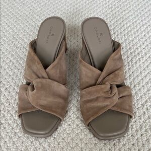 Like new! Beautiful Caslon suede mule 3” heel size 8